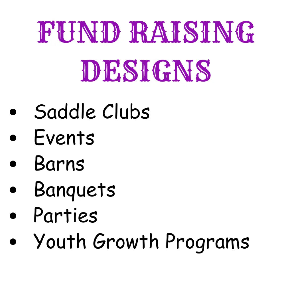 Fund Raising Ideas or Saddle Clubs and Youth Programs