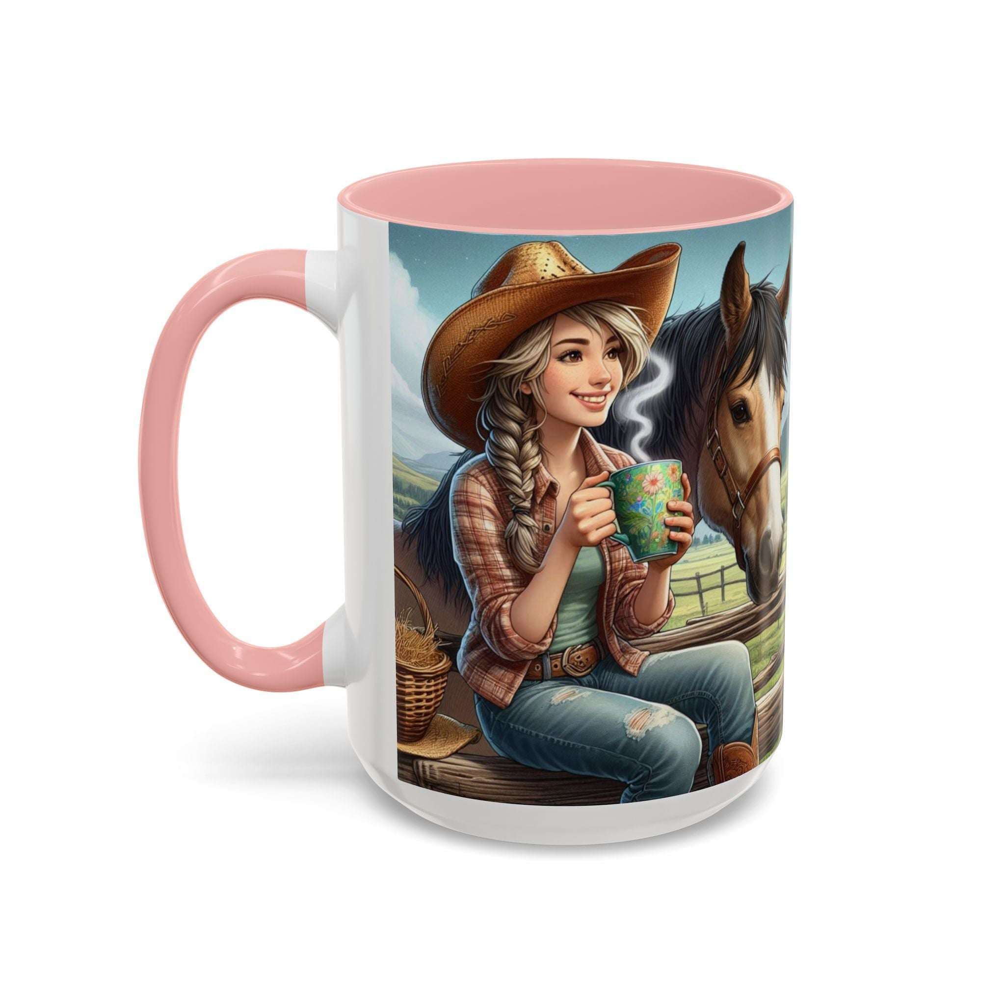 Horse Lover Coffee Mug, Coffee Lover Cup, Cowgirl Gifts
