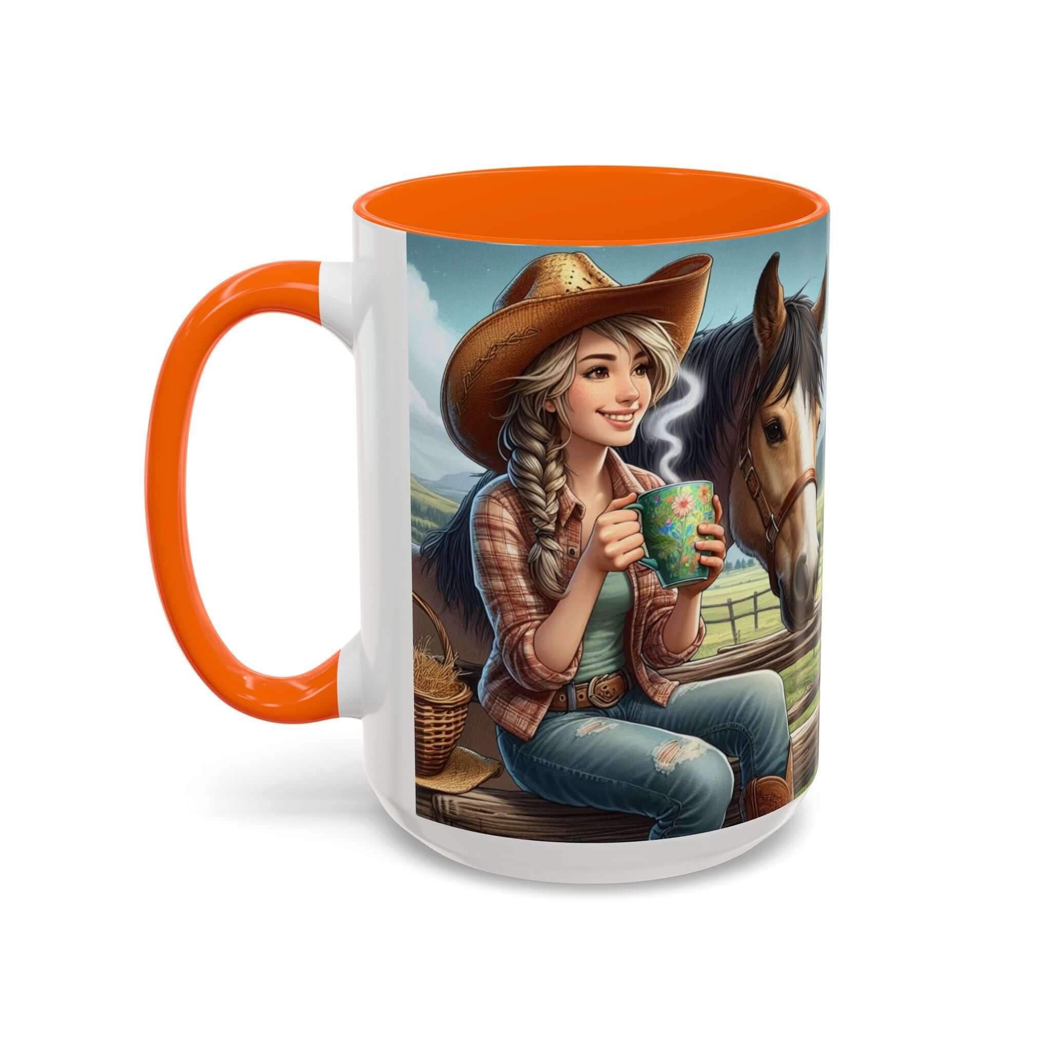 Horse Lover Coffee Mug, Coffee Lover Cup, Cowgirl Gifts