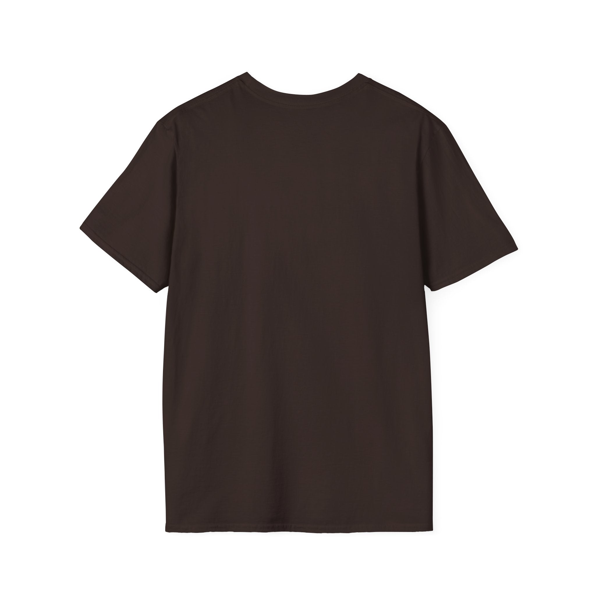 Back view of Long Live the Cowboy, Western Horse T-Shirt for Men in dark brown color.