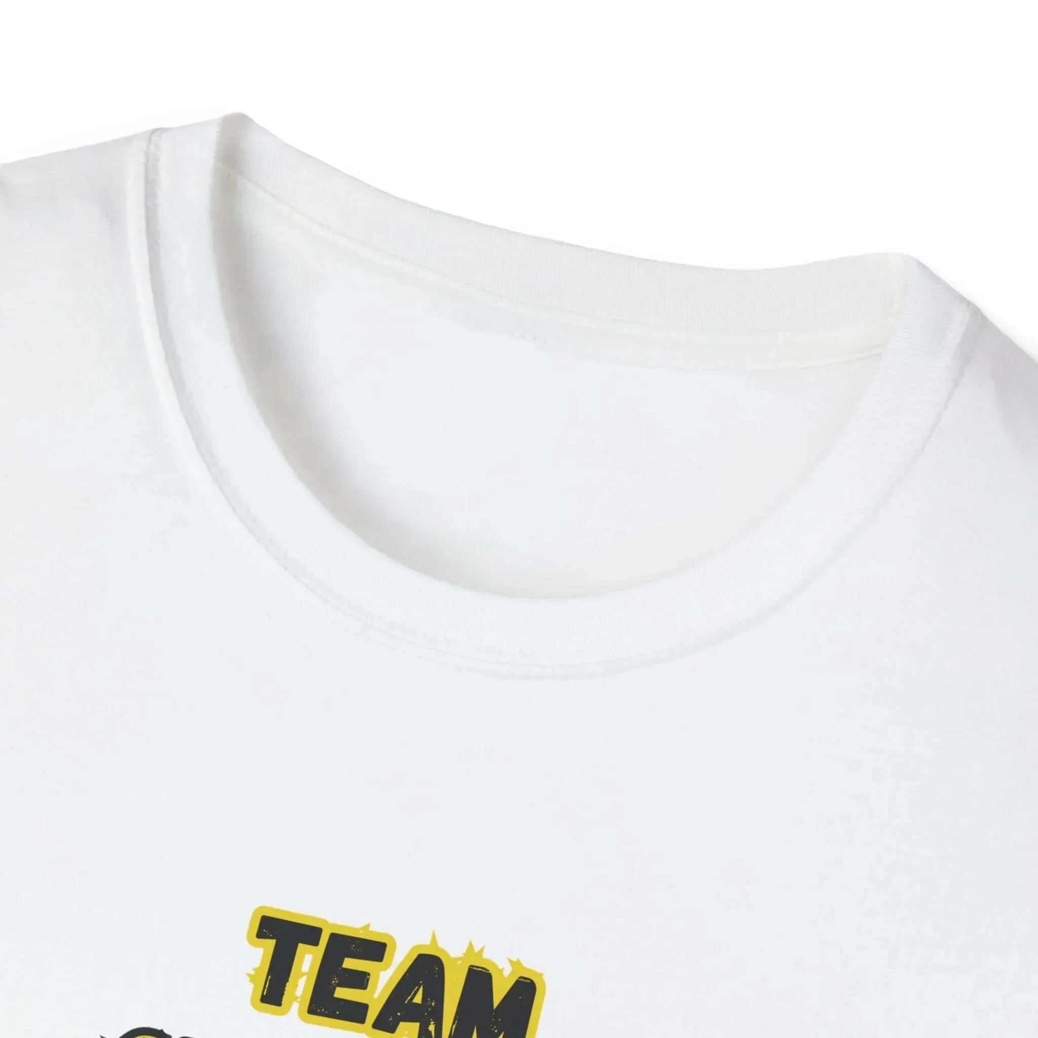 Charolais T-Shirt featuring a round neck design, perfect for Charolais cattle farmers and livestock enthusiasts.