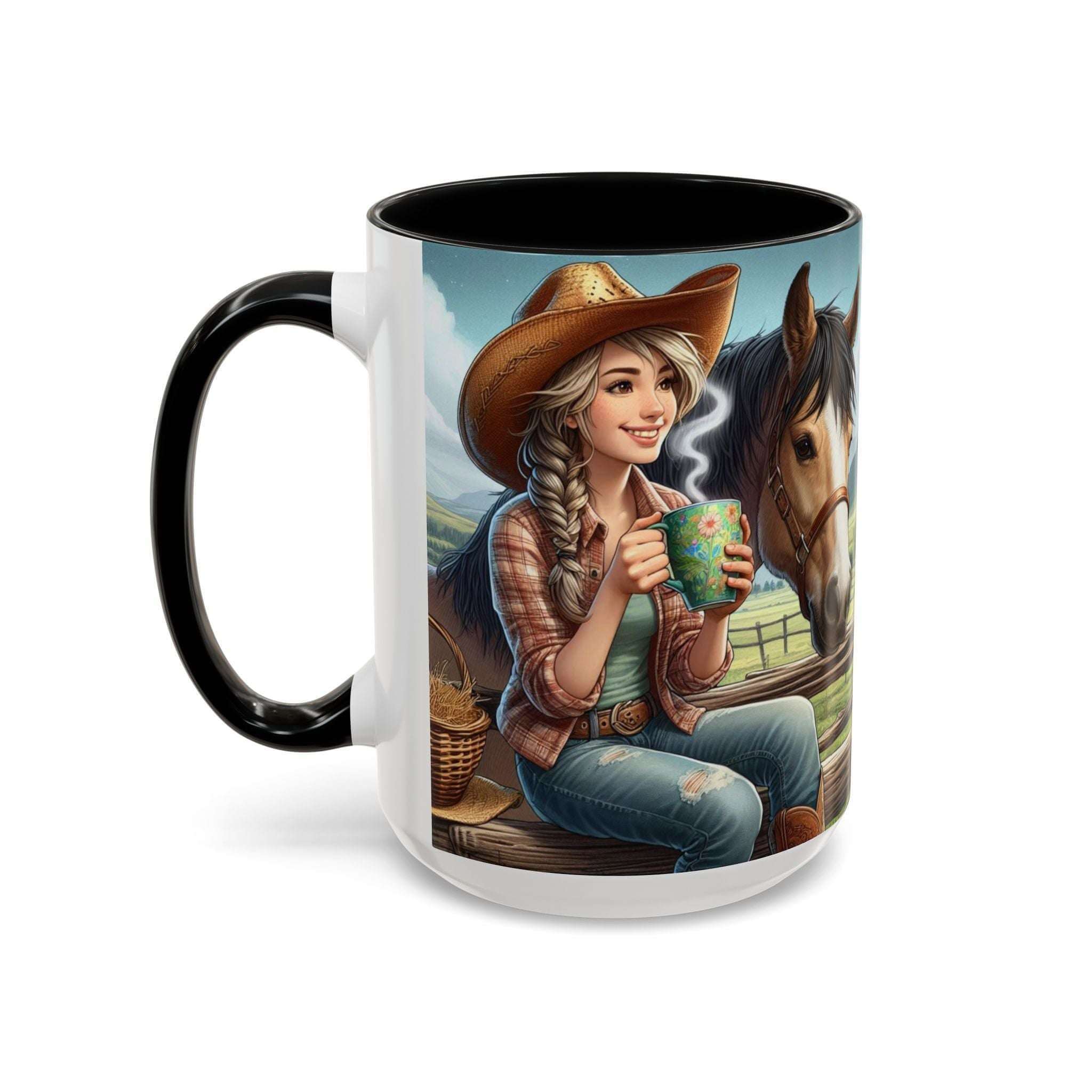 Horse Lover Coffee Mug, Coffee Lover Cup, Cowgirl Gifts