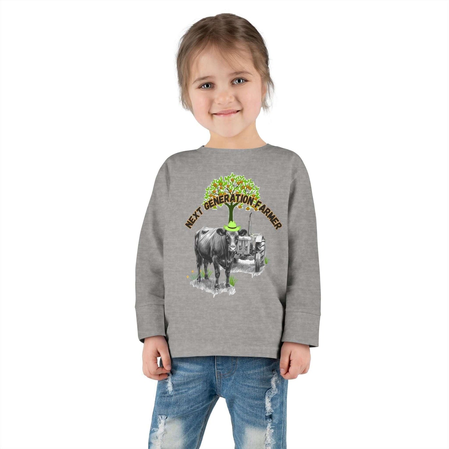 Toddler Long Sleeve Tee, Youth Farm Tee, Toddler Tee Farm Apparel - The Best New Thing