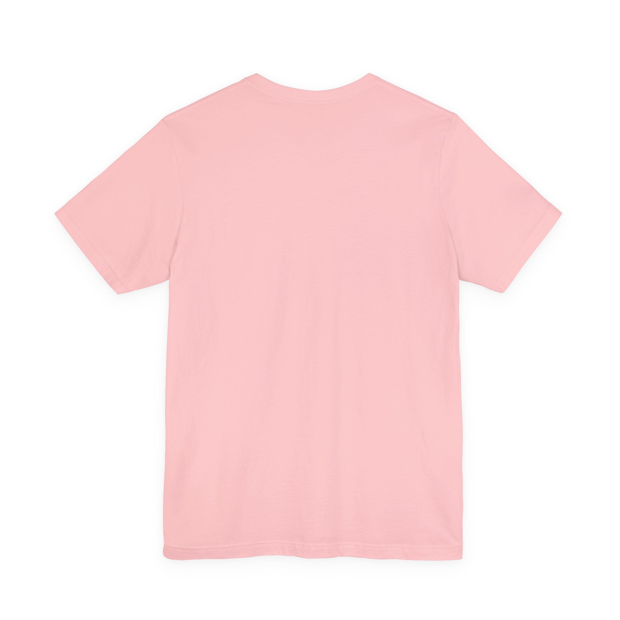 Back view of the Cowgirl Western Tee in soft pink, showcasing its lightweight fabric and casual style.