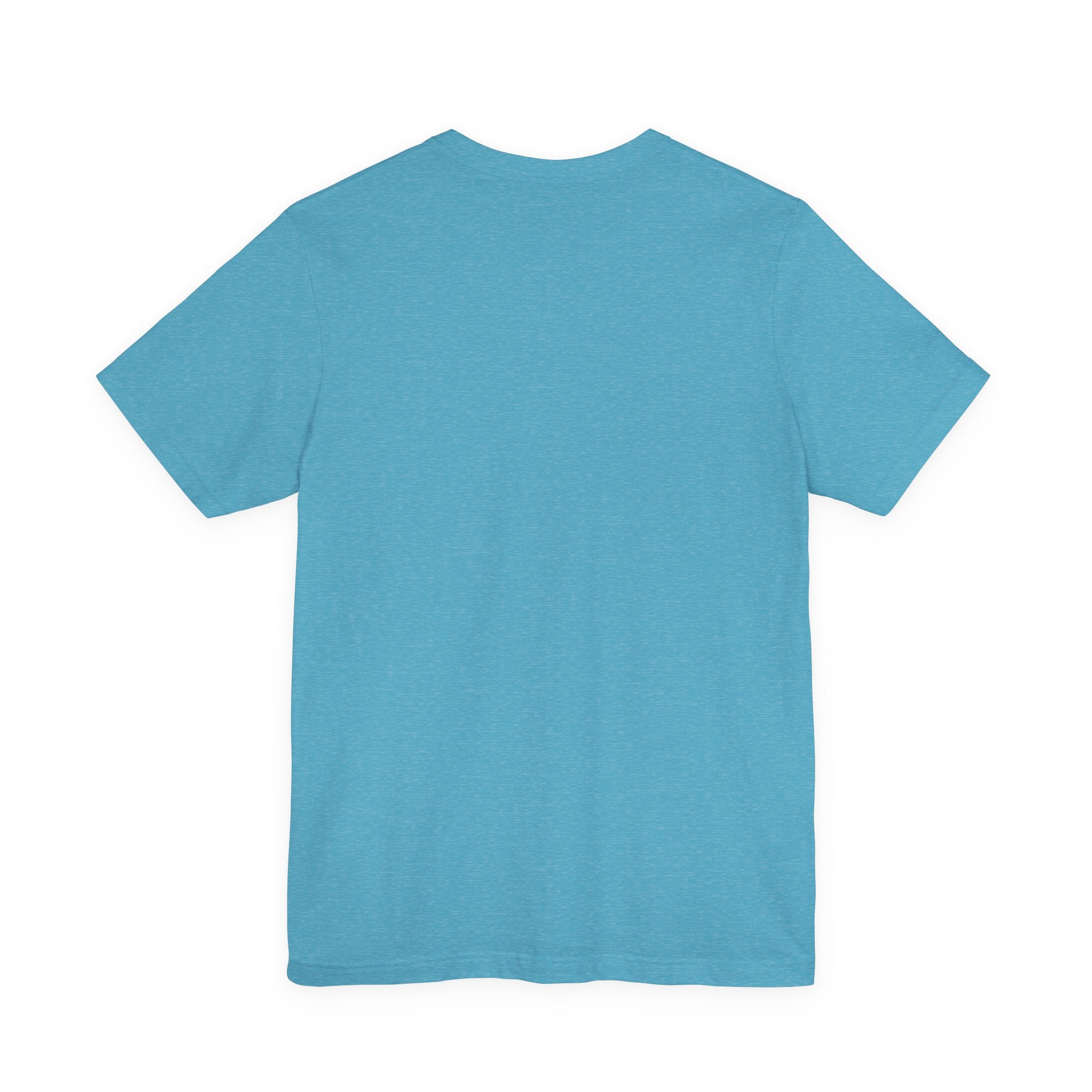 Back view of Cowgirl Western Tee in vibrant blue color, showcasing a comfortable and relaxed fit.