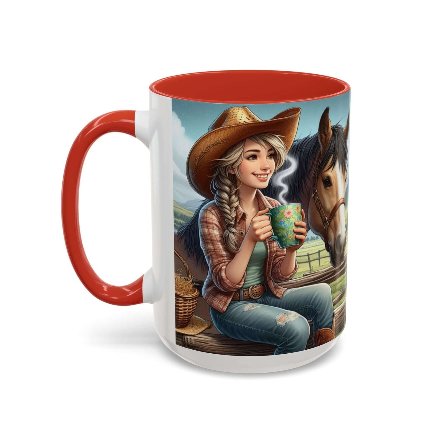 Horse Lover Coffee Mug, Coffee Lover Cup, Cowgirl Gifts