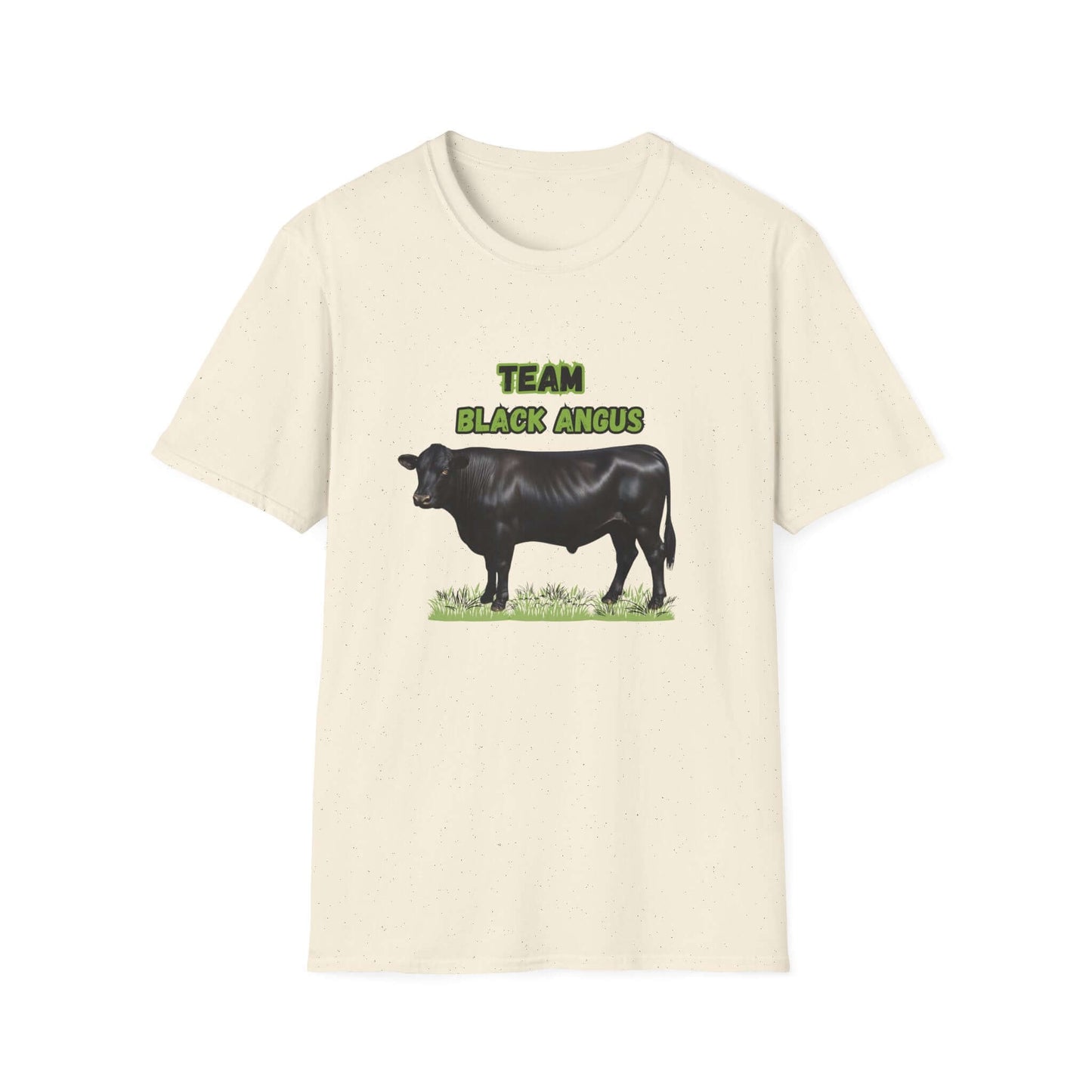 Black Angus Lover T-Shirt featuring a black Angus cattle design, perfect for ranchers and farmers.