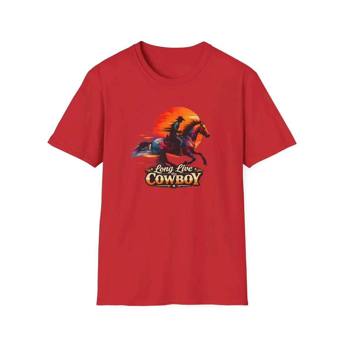 Long Live the Cowboy, Western Horse T-Shirt for Men - The Best New Thing