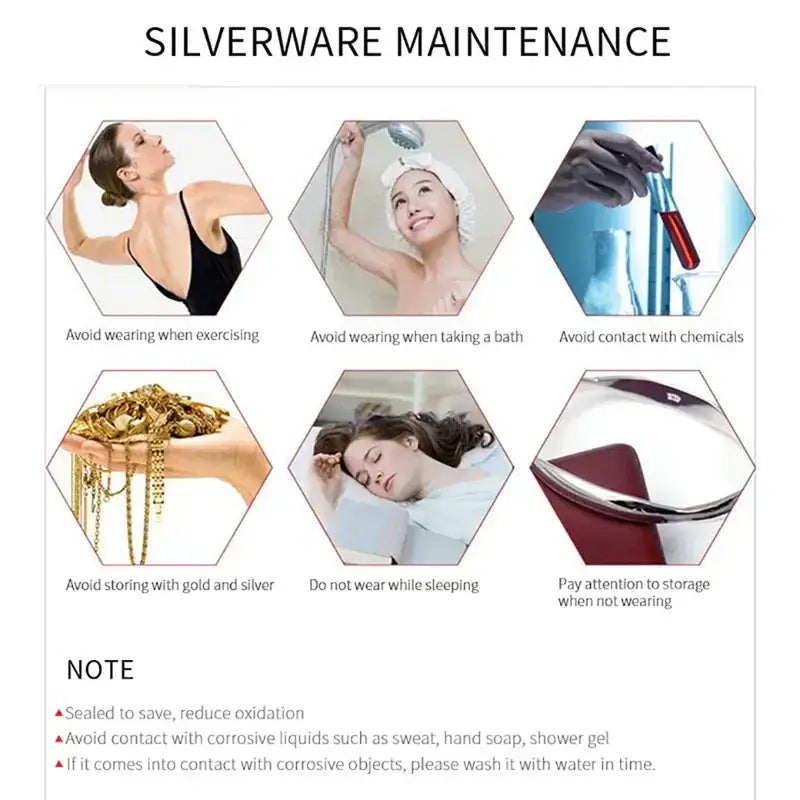 925 Sterling Silver Fashion Chain Necklace Necklace Gift for Women - Jewelry