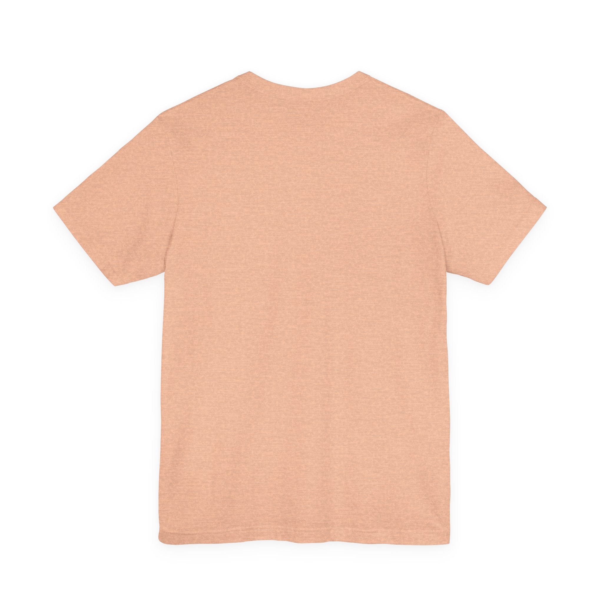 Back view of Cowgirl Western Tee in soft peach color, perfect for layering and casual wear.