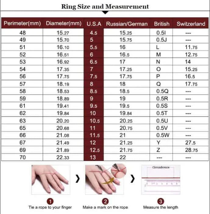 Western Horseshoe Mens Ring - .925 Sterling Silver Cubic Zirconia Ring Chart