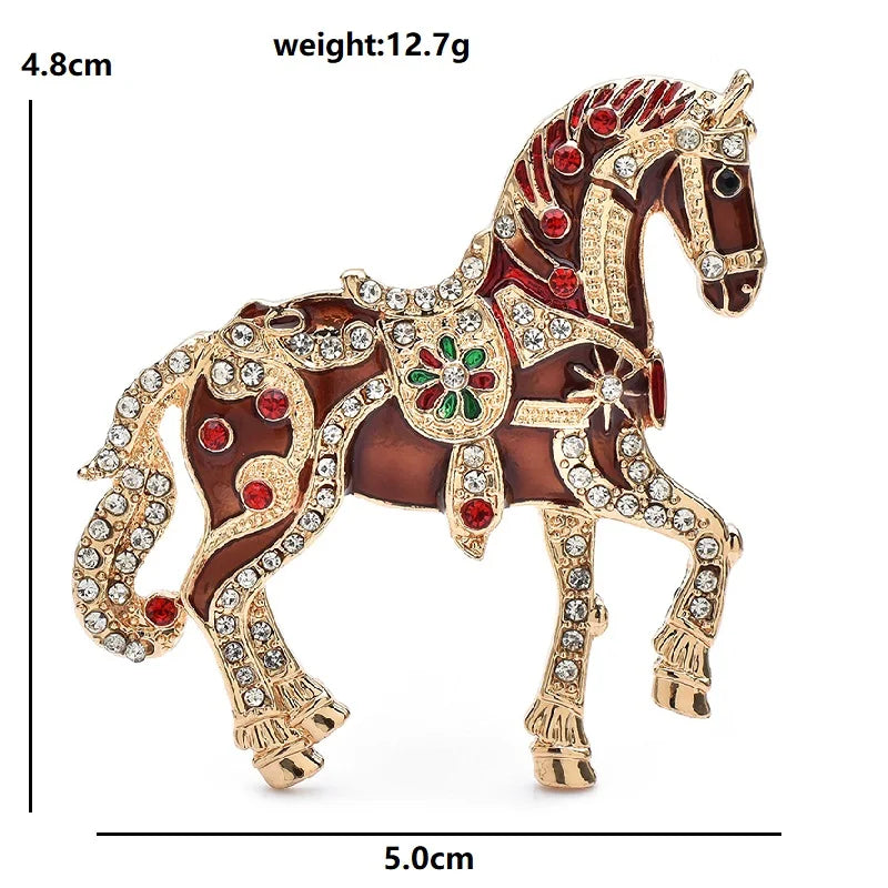 Western Horse Brooch Pin, Cowgirl Jacket Accessories, Gifts for Women