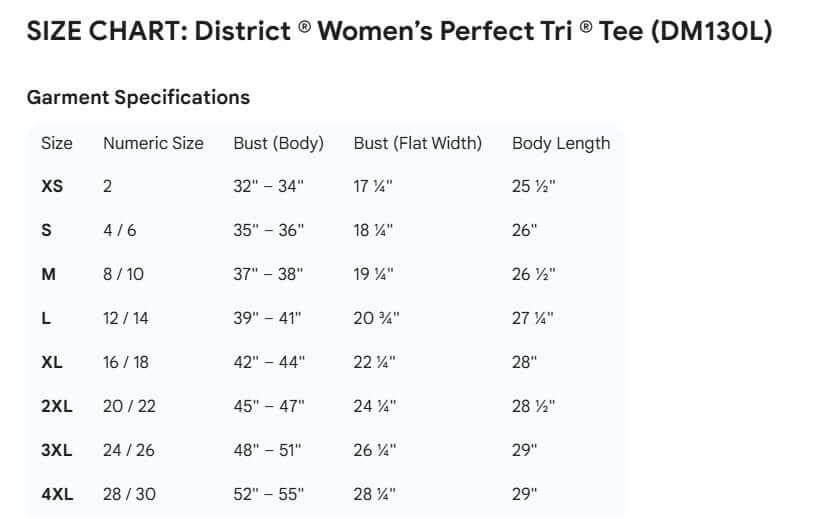 Cowgirl Graphic Tee, I Just Need Wide Open Spaces T-Shirt - Size Chart