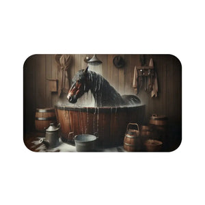 Oversize Horse Lovers Bathmat Country Home Gift Ideas Horse Bath Decor - 34’’ × 21’’ - Home Decor
