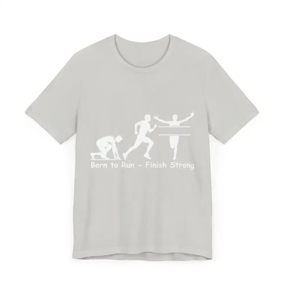 Born to Run Unisex Jersey Short Sleeve Shirt Runner Track Jogging T-Shirt Fitness Shirt - T-Shirt
