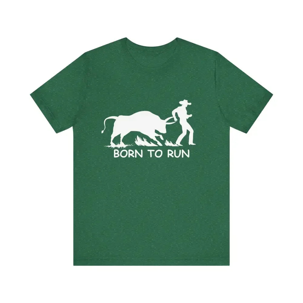 Born to Run Jersey Short Sleeve Tee, Western Rodeo Apparel - The Best New Thing
