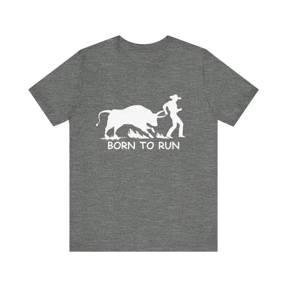 Born to Run Jersey Short Sleeve Tee, Western Rodeo Apparel - The Best New Thing