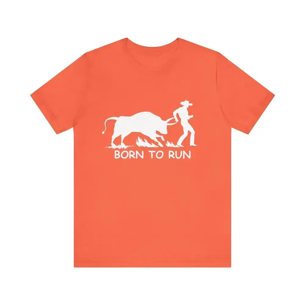 Born to Run Jersey Short Sleeve Tee, Western Rodeo Apparel - The Best New Thing