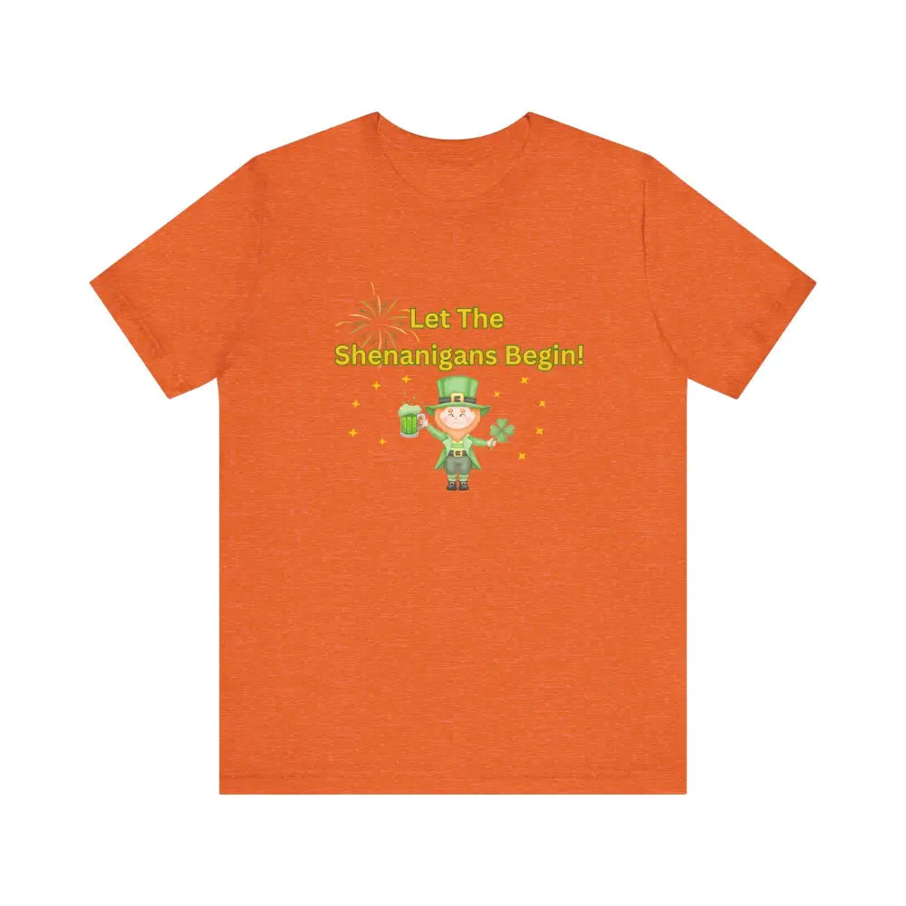 Celebrate St Patrick’s Day in Style Unique Gift Ideas for Men Party Shirt - Heather Orange / XS - T-Shirt