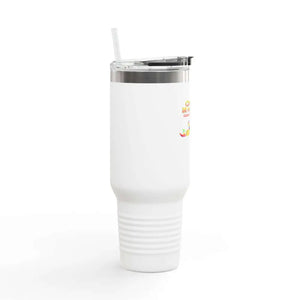 Celebrating Cinco De Mayo Insulated Travel Mug 40oz Perfect Party Mug Party Tumbler - 40oz / White - Tumbler