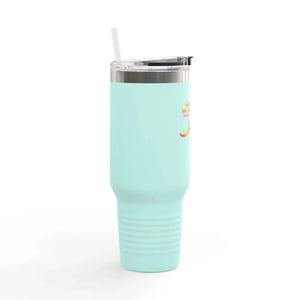 Celebrating Cinco De Mayo Insulated Travel Mug 40oz Perfect Party Mug Party Tumbler - 40oz / Teal - Tumbler