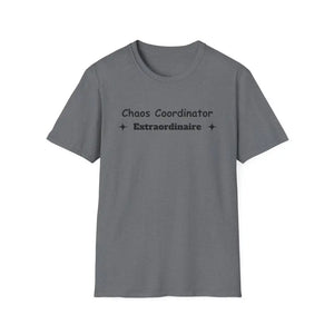 Chaos Coordinator Mother’s Day T-Shirt - Perfect Gift for Mom Gift for Dad Tee Shirt - S / Graphite Heather - T-Shirt