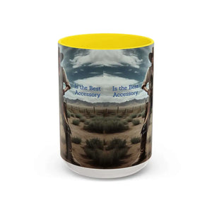 Country Girl Coffee Mug A Cowgirl Knows a Horse is the Best Accessory 15oz Cowgirl Coffee Mugs - 15oz / Yellow - Mugs