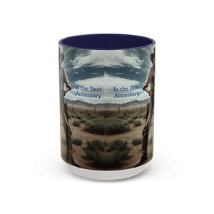 Country Girl Coffee Mug A Cowgirl Knows a Horse is the Best Accessory 15oz Cowgirl Coffee Mugs - 15oz / Navy - Mugs