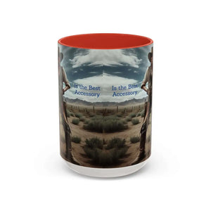 Country Girl Coffee Mug A Cowgirl Knows a Horse is the Best Accessory 15oz Cowgirl Coffee Mugs - 15oz / Red - Mugs