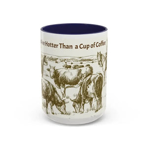 Cowboy Coffee Mug Farmer Coffee Cup 15oz Country Life Mug - 15oz / Navy - Mug