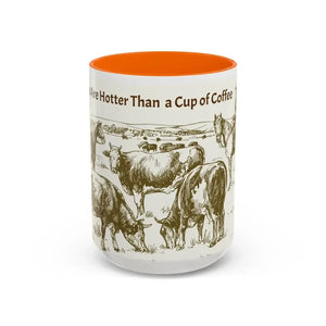 Cowboy Coffee Mug Farmer Coffee Cup 15oz Country Life Mug - 15oz / Orange - Mug