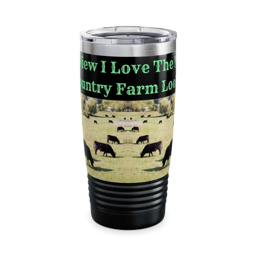Cowboy Country Coffee Mug Farmer Travel Tumbler Gifts for Men 20oz - Black / 20oz - Mug