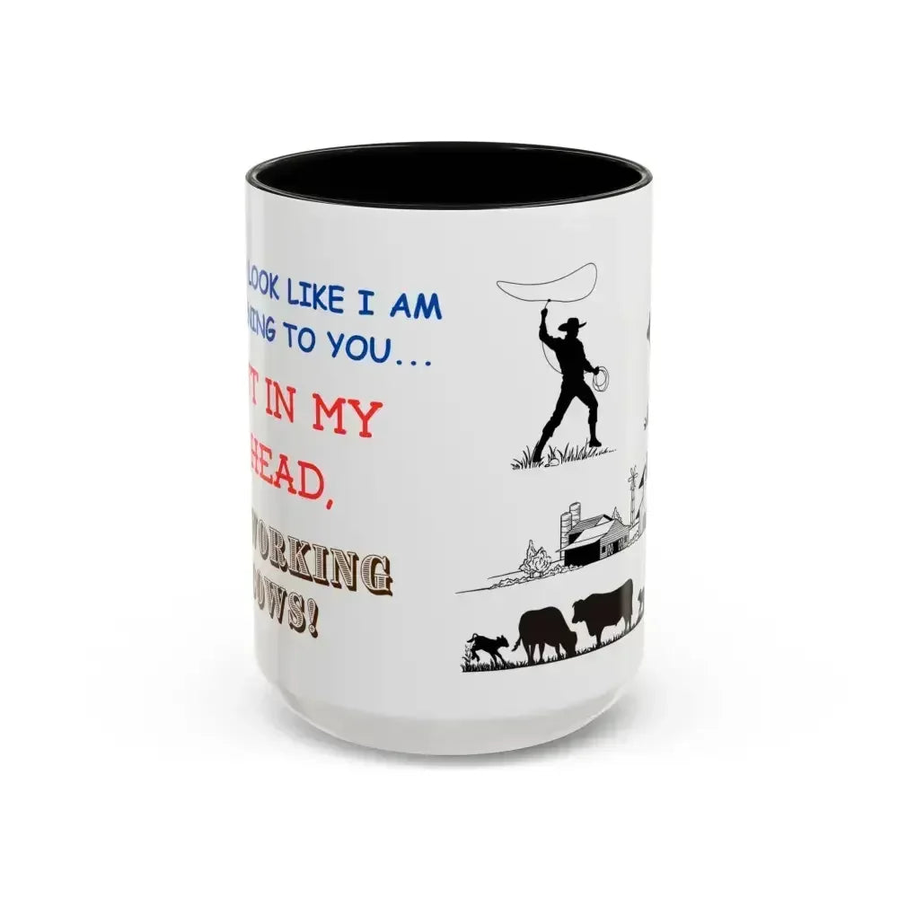Cowboy Mugs, Working Cow Coffee Mug, Farm Gifts for Him, 15oz - The Best New Thing