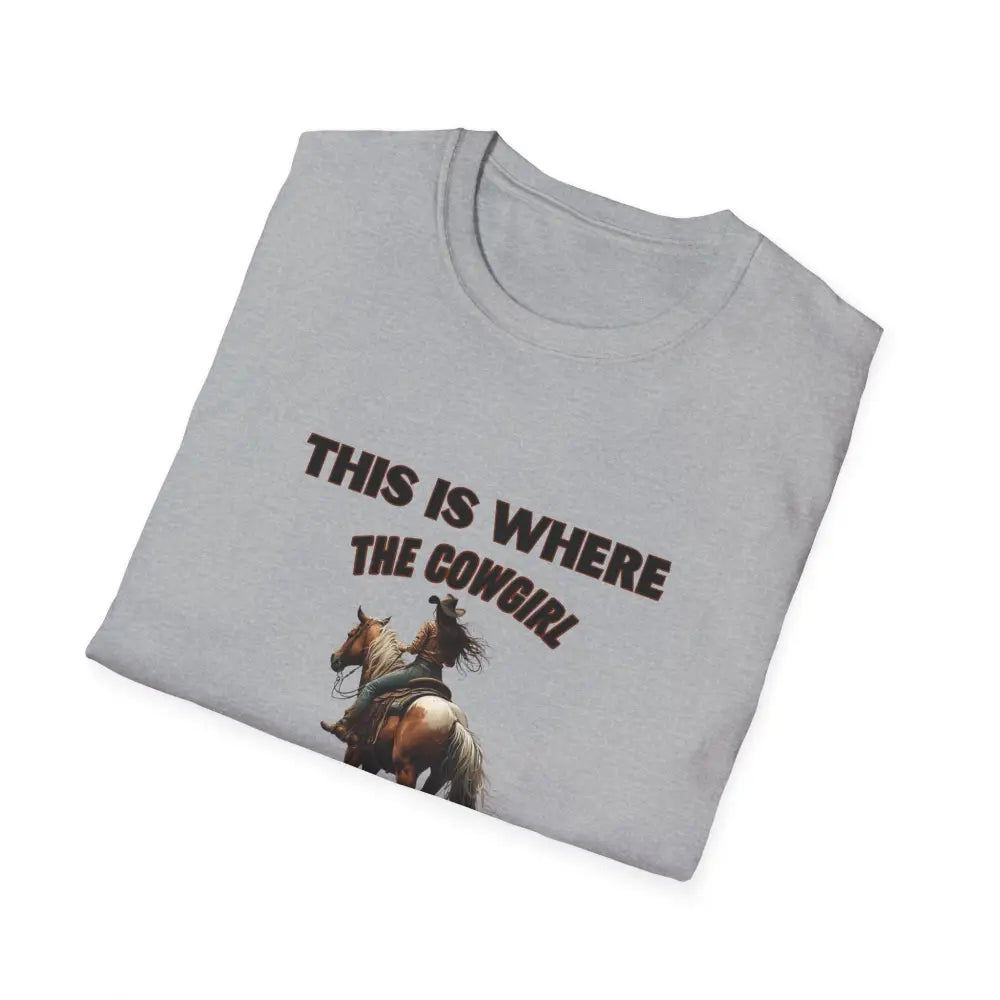 Cowgirl Adventure T-Shirt - Perfect Gift for Horse Lovers Western Apparel Trail Riding Tee - T-Shirt