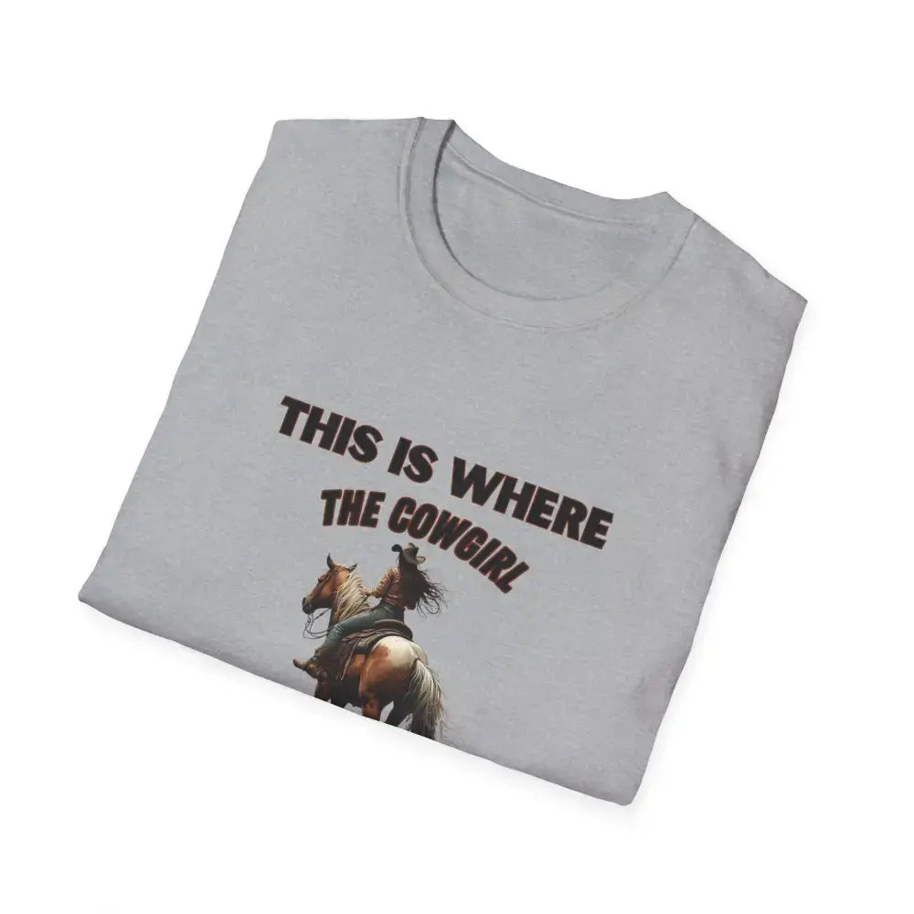 Cowgirl Adventure T-Shirt - Perfect Gift for Horse Lovers Western Apparel Trail Riding Tee - T-Shirt