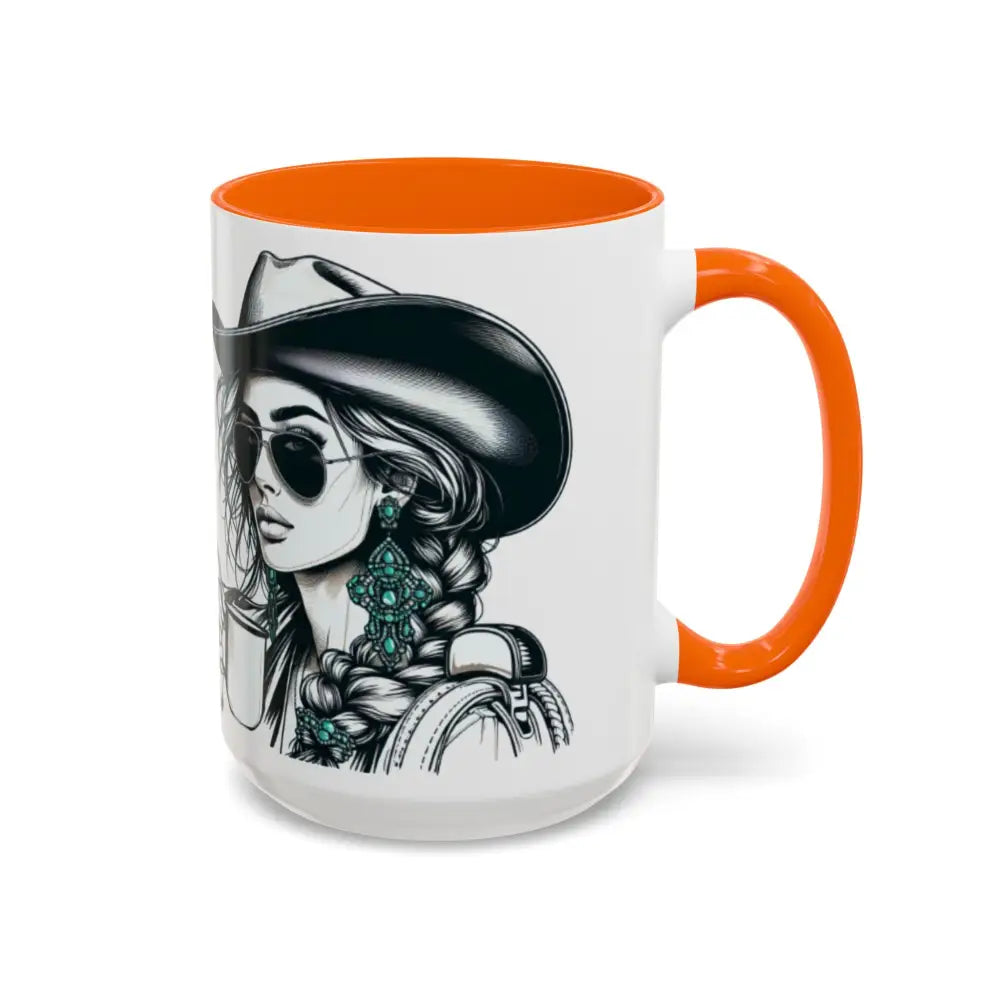 Cowgirl Aesthetic Coffee Mug - Cowgirl Loves Coffee Rodeo Country Living Western Enthusiasts - Mugs