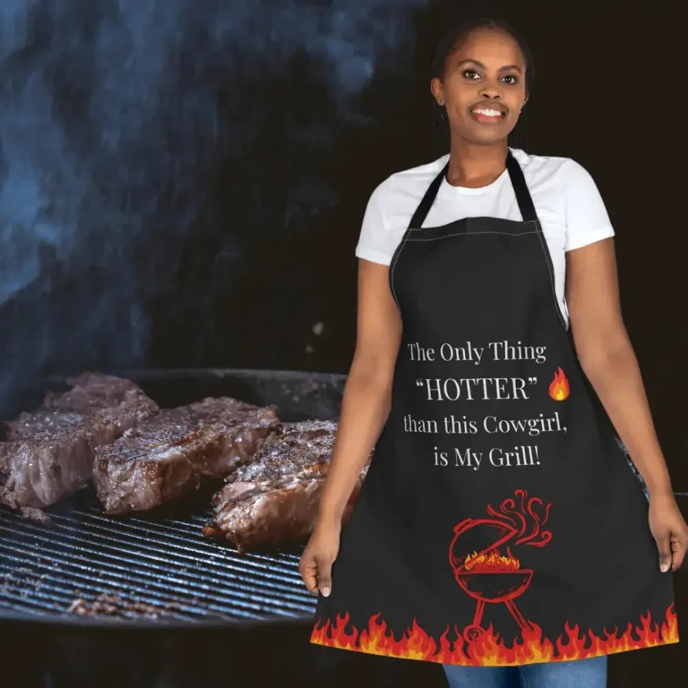 Cowgirl Grill Master Apron, Grill Apron, Western Gift Ideas - The Best New Thing
