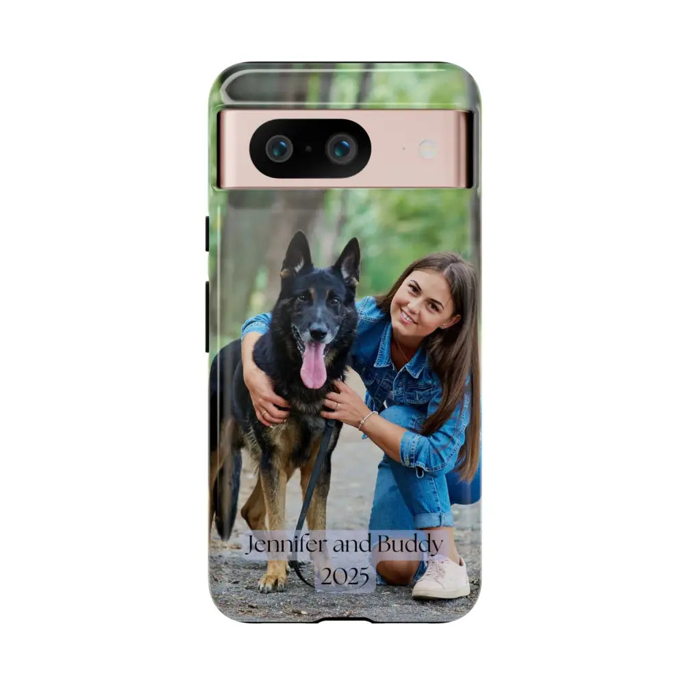 Custom Cell Phone Case for Google Pixel Personalized Tough Cases for Pet Lovers Unique Gifts - Google Pixel 8 / Glossy