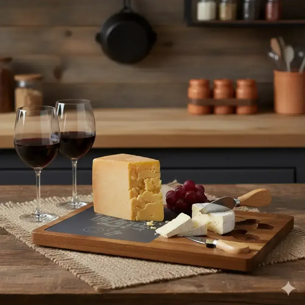 Engraved Charcuterie Board with Cheese Knives Inset Personalized Gifts - The Best New Thing