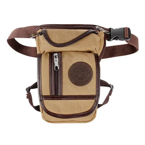 Equestrian Waist Riding Bag Hiking Riding Fanny Pack - khaki-canvas - Accessories