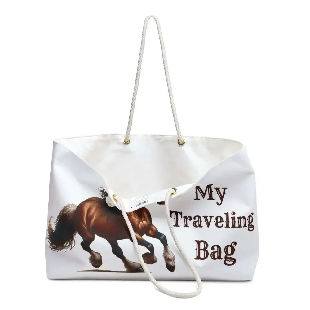 Equestrian Weekend Bag, Horse Lover Road Trip Tote, Travel Weekender - The Best New Thing