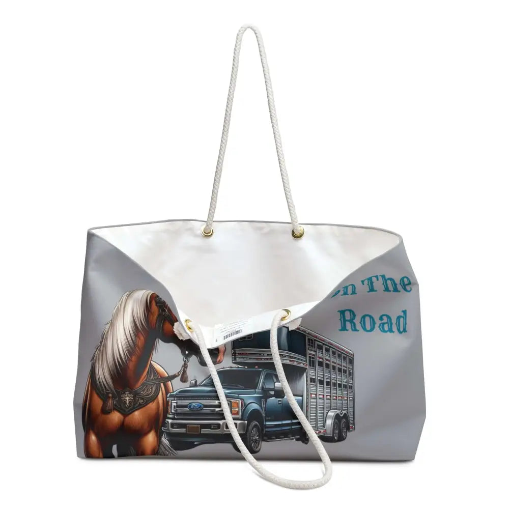 Equestrian Weekender Bag Horse Luggage Tote Horse Travel Bag 24x13 - 24’’ × 13’’ - Bags