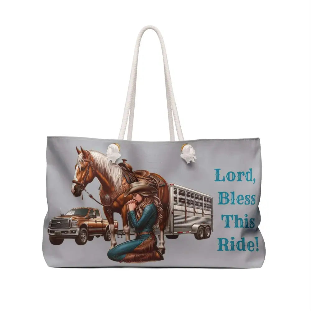 Equestrian Weekender Bag Horse Luggage Tote Horse Travel Bag 24x13 - 24’’ × 13’’ - Bags