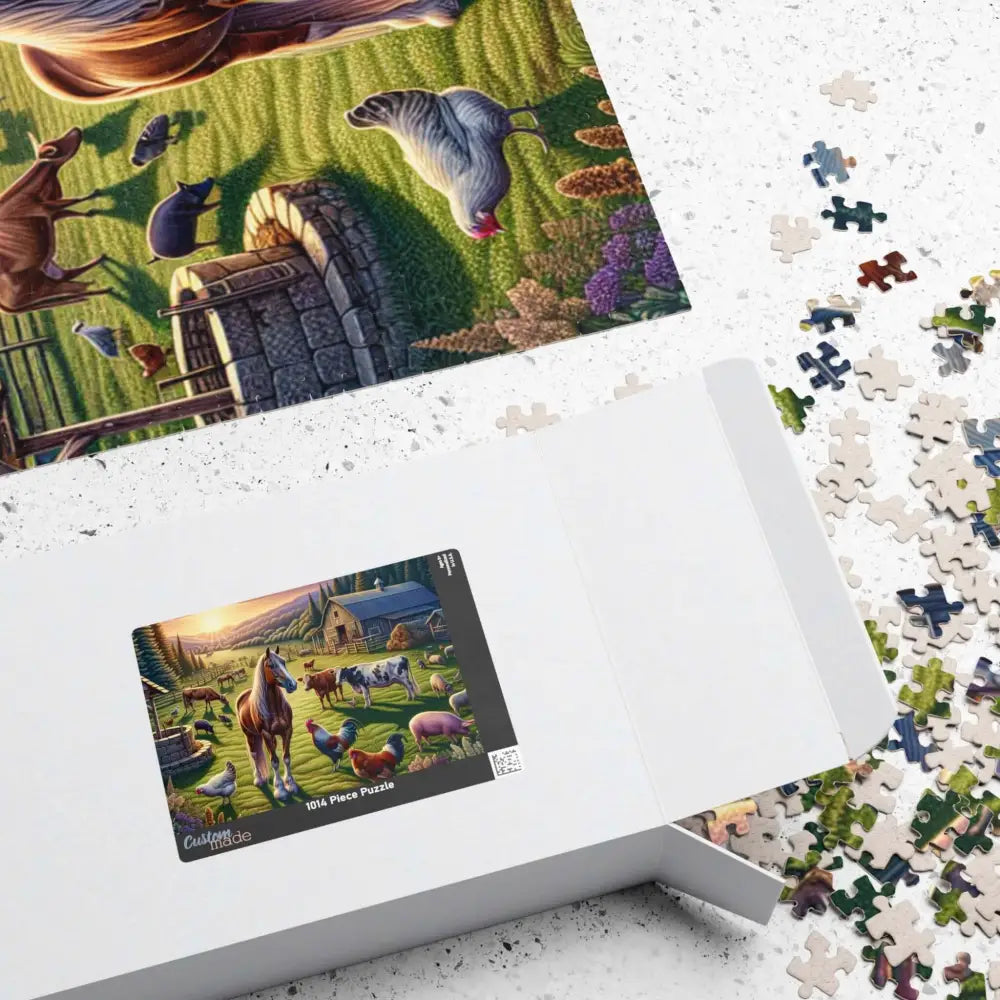Farm Animals Horse Barnyard Puzzle Family Puzzle Games 1014 Pieces - 1014 pcs (Horizontal) - Puzzle