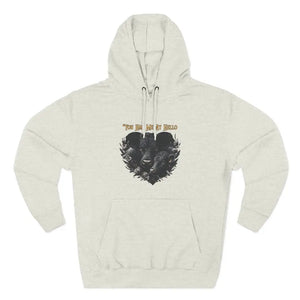 Farm Fleece Hoodie Western Farm Apparel Black Angus Bull and Cow - S / Oatmeal Heather - Hoodie