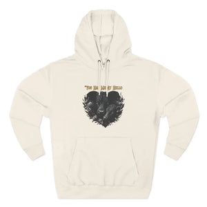 Farm Fleece Hoodie Western Farm Apparel Black Angus Bull and Cow - S / Sandshell - Hoodie