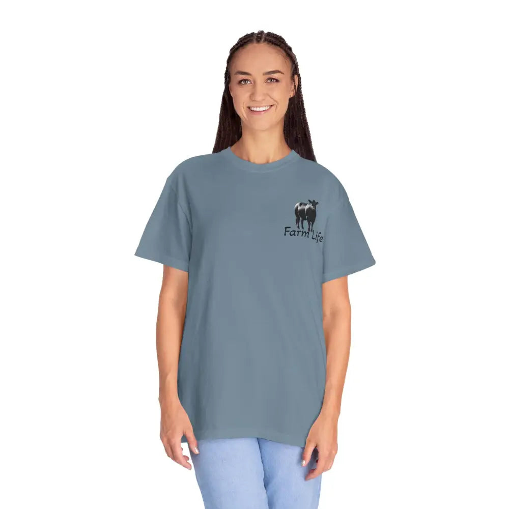 Farm Life T-Shirt Black Angus Farmer Rancher Unisex Shirt Rural Farm Life - T-Shirt