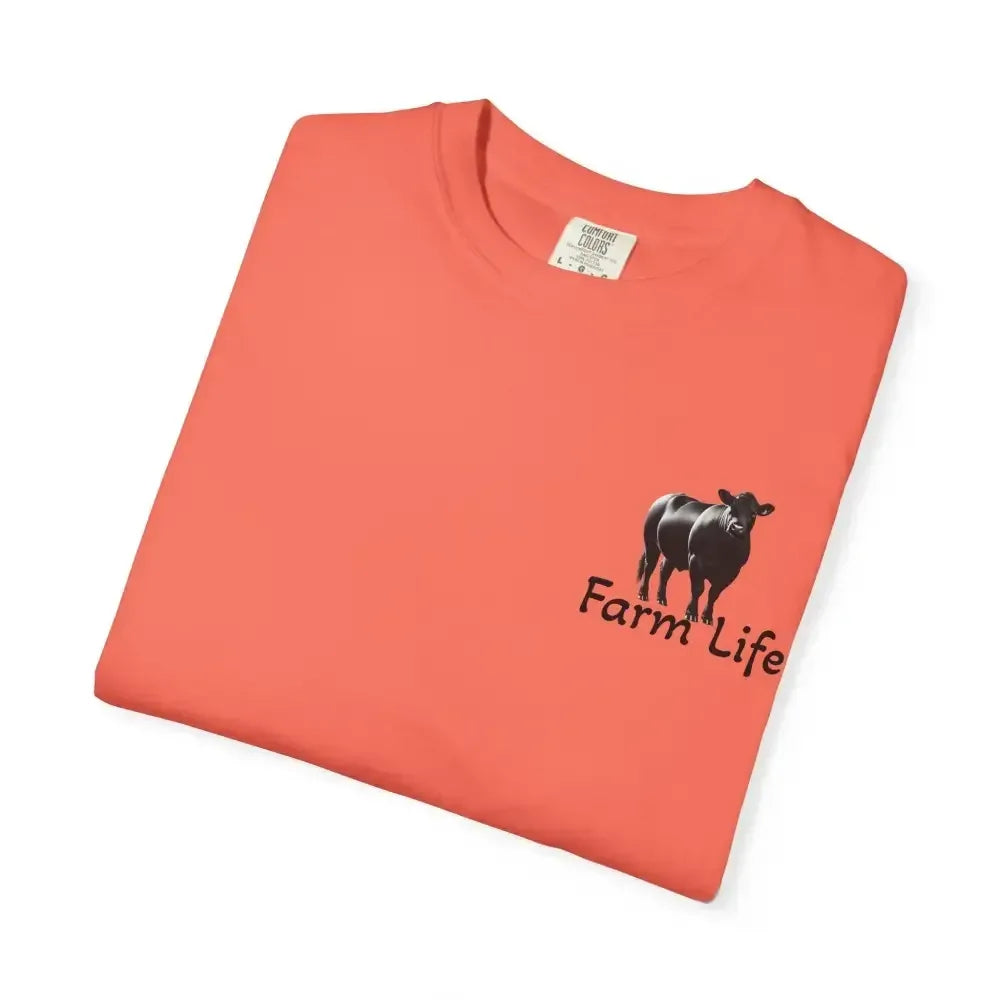 Farm Life T-Shirt, Black Angus Farmer, Rancher, Rural Farm Life - The Best New Thing