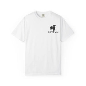 Farm Life T-Shirt Black Angus Farmer Rancher Unisex Shirt Rural Farm Life - White / S - T-Shirt