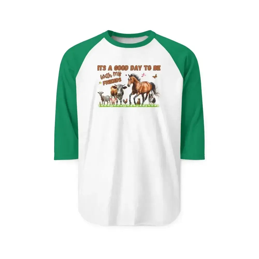 Farm Life Apparel Three-Quarter Sleeve Raglan Shirt, Gifts for Her - The Best New Thing